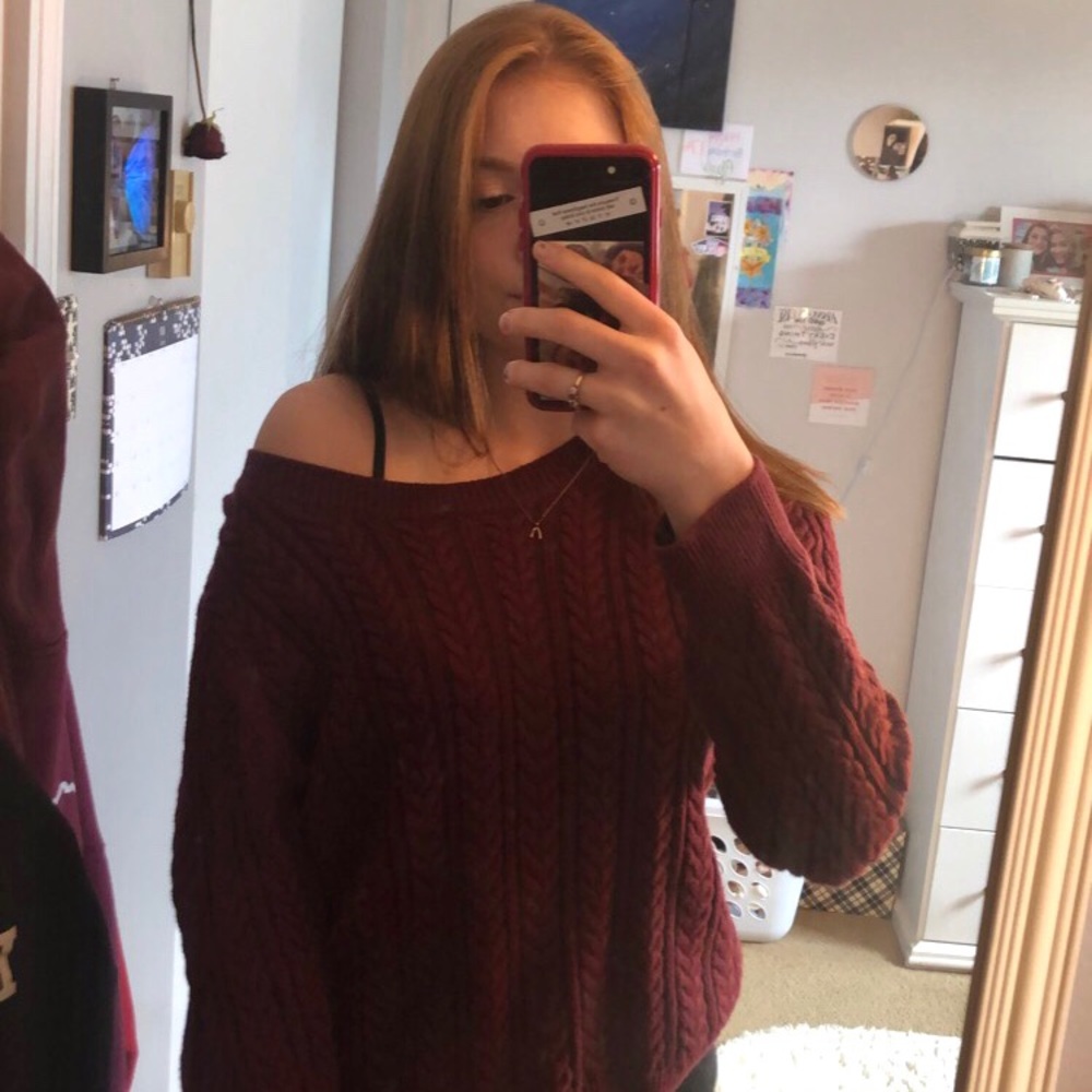 H&M Red Knit Sweater